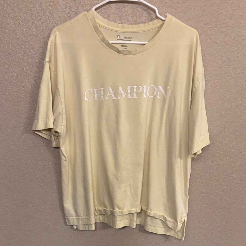 Champion Light Yellow Tee